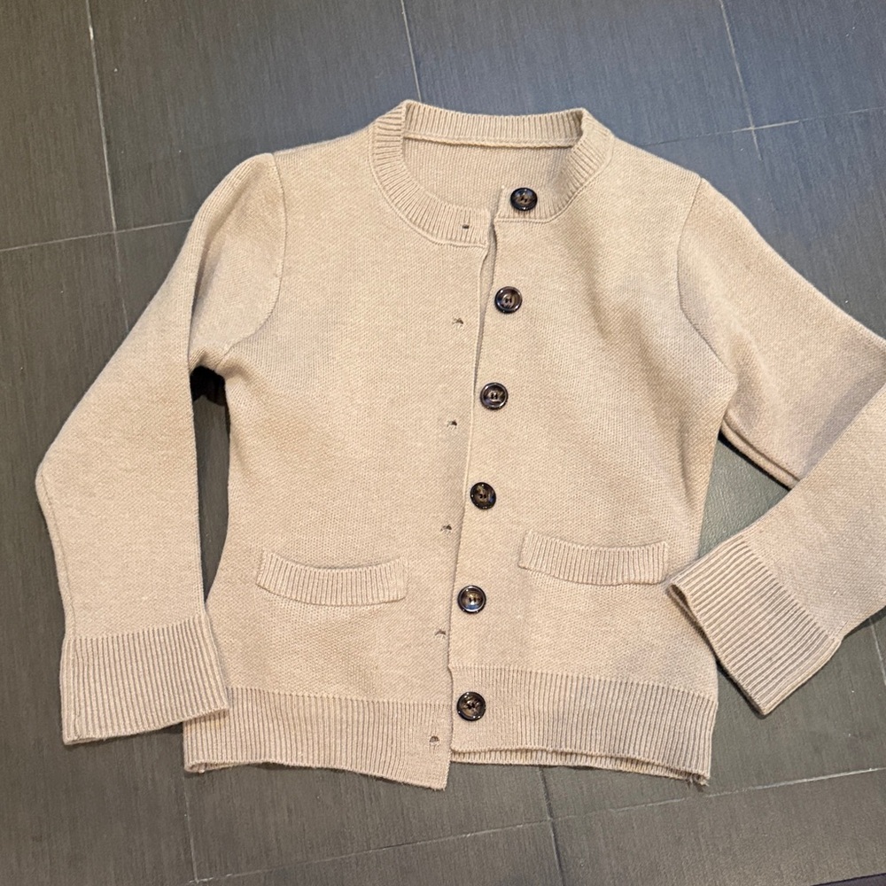 Amazon Women's Beige Cardigan Sweater